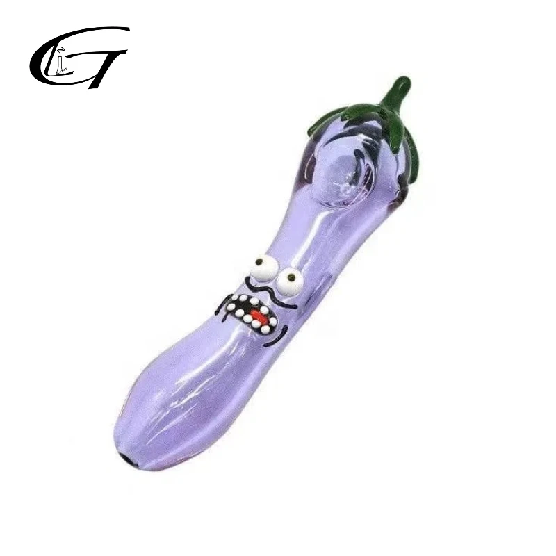 Aubergines Smoking Tobacco Glassware Pipe Aubergines Smoking Tobacco Glassware Pipe